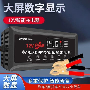 110V電壓臺灣美國12V伏汽車摩托車電瓶充電器轎車貨車電池充電器