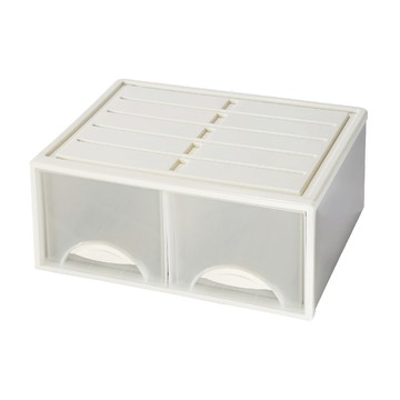 白色抽屜整理箱32L 51*44*23cm K098-2