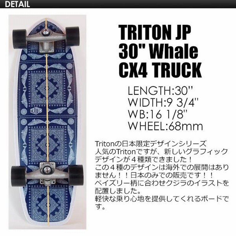 幅934インチCARVER SKATEBOARDS 日本限定 TRITON Whale 30\