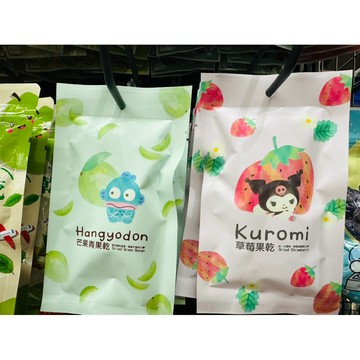三麗鷗kuromi 庫洛米草莓乾30g 人魚漢頓芒果青果乾 35g 果乾 素食果乾