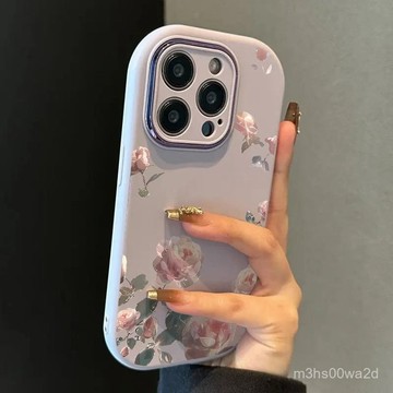 免運胖妞粉花朵 防摔 適用蘋果iPhone 16 15 14 13 12 11 Pro max XR XS 87P手機殼