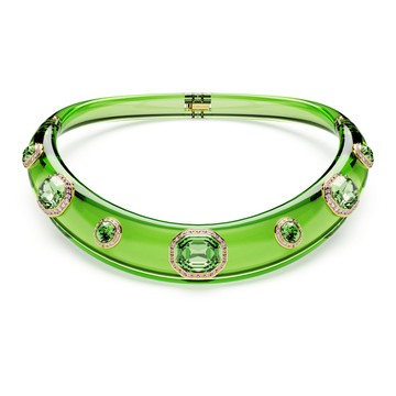 Dulcis 頸鍊, 混合式切割, 綠色, 鍍金色色調