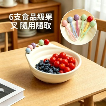 臺灣熱賣🔥🔥INS風高顏值塑料果盤帶水果叉子一體2026新款稀奇古怪創意設計