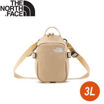 【The North Face 單肩背提包3L《卡其》】8C6F/側背包/輕便包/小包/休閒