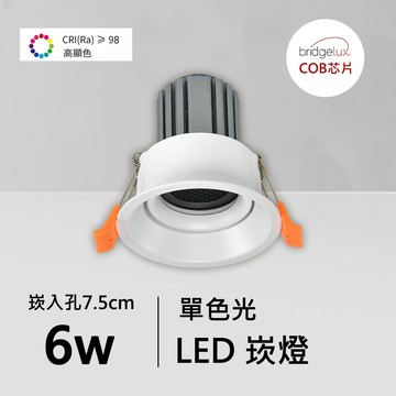 全光譜6W崁燈｜QC-20151W-B06-普瑞芯片
