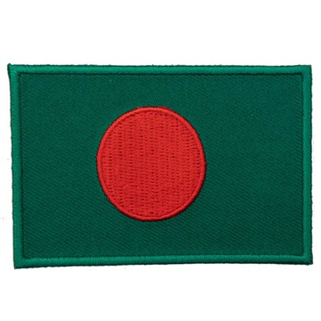 DIY刺繡徽章 BANGLADESH  孟加拉 國旗 熨燙士氣章 燙貼 Flag Patch袖標 裝飾貼 刺繡貼紙 裝_廠商直送