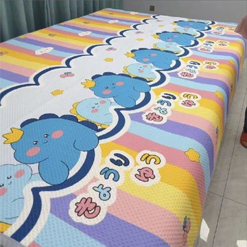 多功能四季床蓋炕蓋三層夾棉榻榻米床蓋雙人床單農村炕墊雙面床單