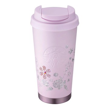星巴克璀璨花藝不鏽鋼杯
