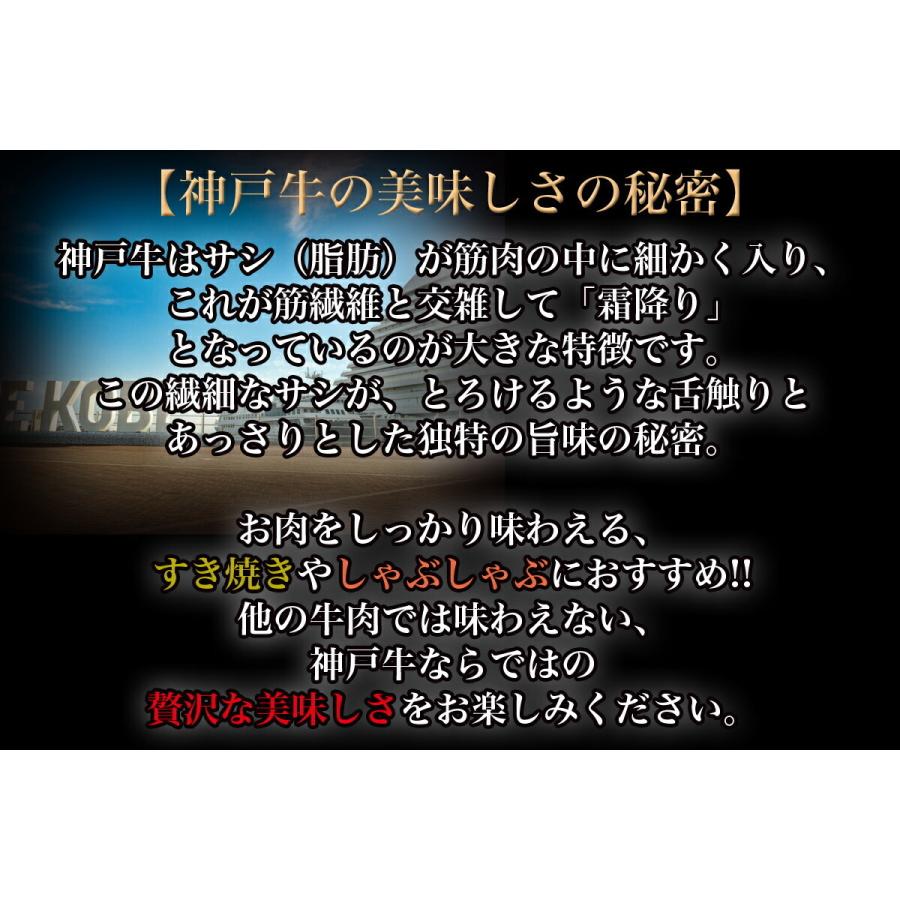 神戸牛 すき焼き 赤身 500g すき焼き肉 神戸牛 肩バラ すき焼き 500g (2〜3人前) 贈答品 すき焼きセット すき焼き 肉 ギフト すきやき a5 すき焼き セット