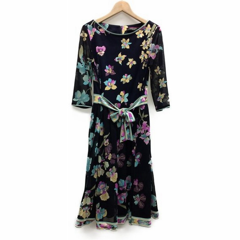 レオナール シースルー七分袖 花柄ワンピース レディース Size 40 M Leonard 中古 通販 Lineポイント最大0 5 Get Lineショッピング