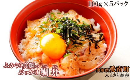 感謝を込めて１パック増量！　ふかうら真鯛のぶっかけ鯛丼　５パック