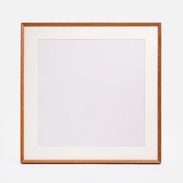 艾禮思方角實木畫框50x50cm 柚木