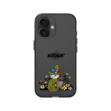 iPhone 16 Clear (相機按鈕) 酷墨灰 - Moomin - 史力奇Snufkin