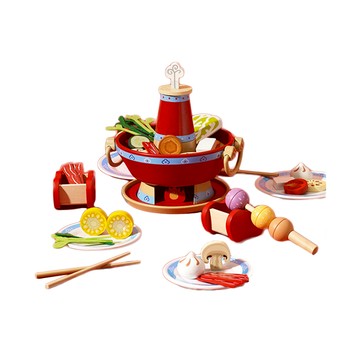 【德國 classic world 客來喜經典木玩】紫禁祥雲火鍋