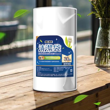 Mr.box 防漏加厚清潔垃圾袋 白色透明 超大(2XL)-90 4捲