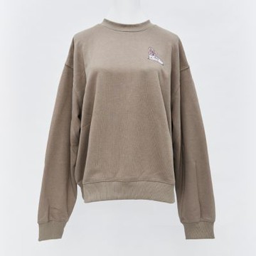 New Balance 女款 卡其棕色 運動 休閒 大學T 美規 棉質 圖案Logo 上衣 長袖 WT51913DOK