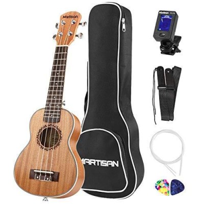 MARTISAN 21インチウクレレ ソプラノukuleleマホガニー材装備Aquilaウクレレ弦(付属ウクレレ弦・チューナー・ストラップ・ソフトケー  | LINEショッピング