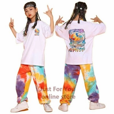 韓国 子供服 ヒップホップ キッズ ファッション通販 女の子 男の子 演出服 ステージ衣装 派手 ダンス衣装 ダンスウェア Tシャツ パンツ 通販 Lineポイント最大get Lineショッピング