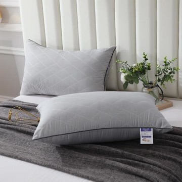 舒適de一對裝枕頭枕芯酒店單人整頭枕家用男女宿舍枕單個護頸椎枕