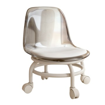 滑輪矮凳椅背款 可移動小椅子 多功能滑輪矮凳 兒童成人座椅 家用工作椅 辦公廚房小凳子 小麥購物【L066】