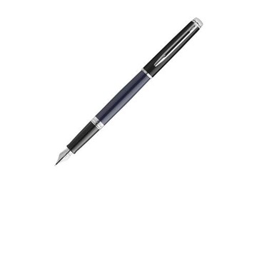 WATERMAN威迪文 雋雅黑藍白夾 鋼筆 F尖