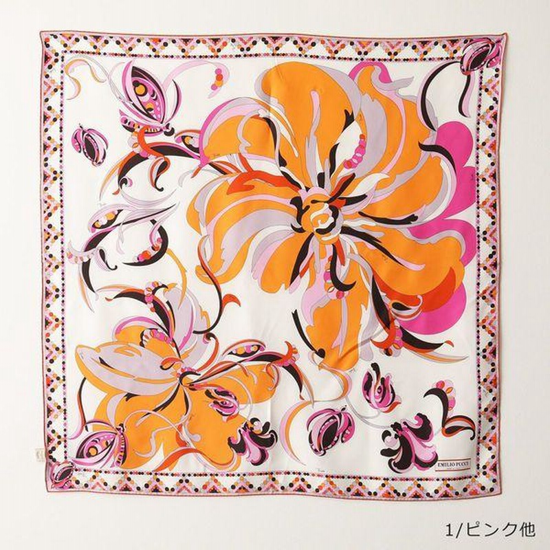 EMILIO PUCCI エミリオプッチ JR484 カラー2色 イタリア製 大判 EMILIO PUCCI エミリオプッチ JR484 カラー2色 イタリア製 大判