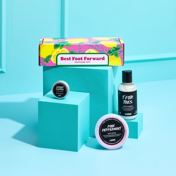 【LUSH 英國直營】讓你擁有柔嫩腳丫 I 全面滿足 身體護理禮盒