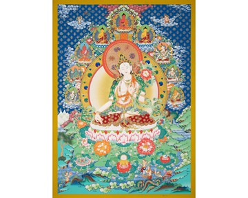 健康光輝－神聖白度母像 用於情緒修復