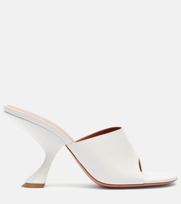 Amina Muaddi Taylor 90 leather mules