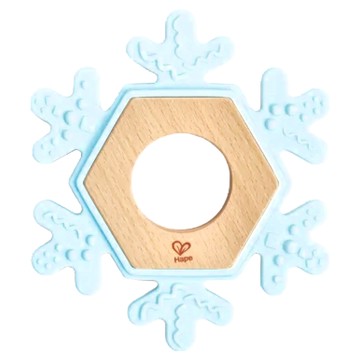 Hape 雪花安撫固齒器  單件  藍色  1個