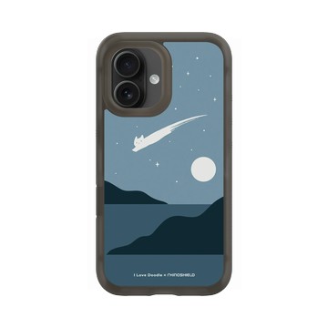 iPhone 16 AirX 本質黑 - ilovedoodle (Lim Heng Swee) - Cat Landscape - Meteor 貓咪流星