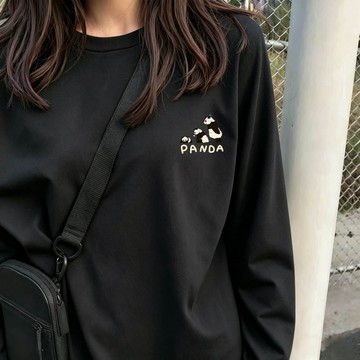 隔日達 純棉長袖T恤女 寬鬆落肩版型 柔軟親膚透氣 休閒百搭上衣 日常通勤學生穿搭 多色可選舒適長T 0162