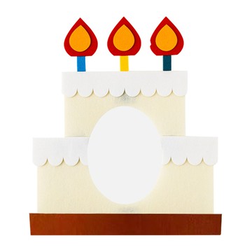 Mimi Party 潮人 生日派對 蛋糕造型 面具髮箍道具  1個  蛋糕 多色