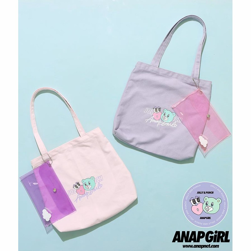 Anap Girl ジョリー パンチトートバッグマスクケース付 通販 Lineポイント最大1 0 Get Lineショッピング