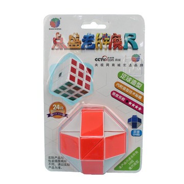 1+1足球造型魔尺 點盛24段智力魔尺 DS-265/一袋10卡入(促100) 魔術蛇玩具 魔方玩具 益智玩具~鑫