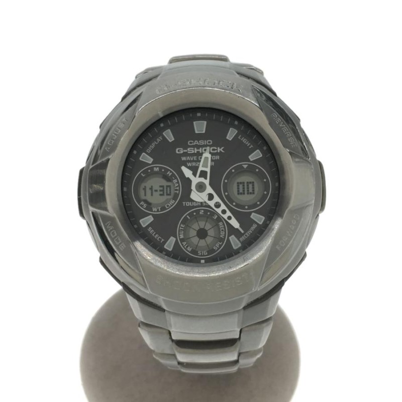 CASIO◇ソーラー腕時計・G-SHOCK/デジアナ/SLV/GW-1800DJ-1AJF/4359