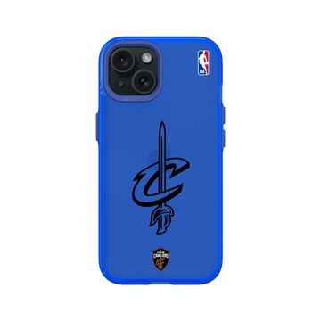 iPhone 15 Clear 激光藍 - NBA - B&W-克里夫蘭騎士 Cleveland Cavaliers B&W