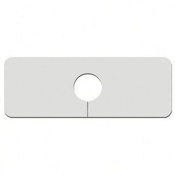 軟式硅藻土洗手台吸水墊/水槽墊/水龍頭墊  37.5 x 13.5cm  白色  1個