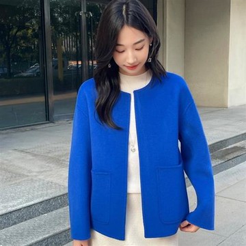 【巴黎精品】現貨+預購 頂級100%羊毛外套毛呢外套毛呢大衣寬鬆秋冬大碼休閒女裝-通勤簡約女外套6色a1lt44