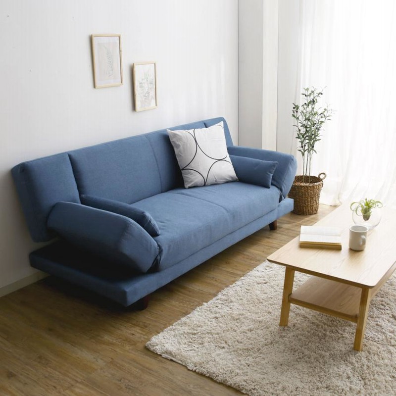 3人掛け ソファベッド 109パターンリクライニング 天然木