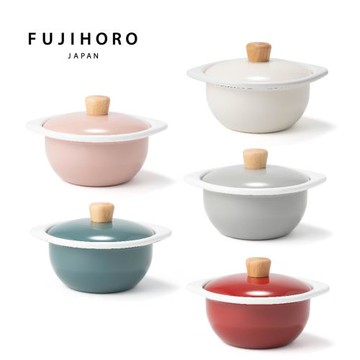【FUJIHORO富士琺瑯】COTTON 簡約系列 迷你琺瑯鍋15cm/1.2L