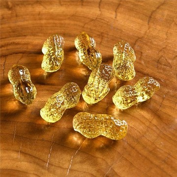 紫南宮🙏🏻5月過爐 開光🔥黃水晶花生擺件財聚財早生貴子客廳裝飾節日禮物招財擺件家用旺宅