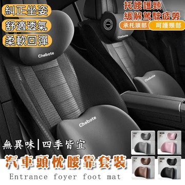 汽車靠枕 車用頭枕腰靠 3D可拆式 車用枕頭 汽車靠墊 座椅靠墊 汽車腰靠 汽車頭枕 車用靠墊 椅背墊 頭枕 腰靠 靠墊