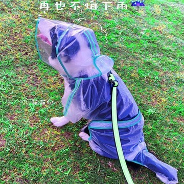 💕在臺出貨🔥狗狗雨衣四腳全包透明防雨防髒小型柴犬泰迪比熊金毛寵物防水雨披