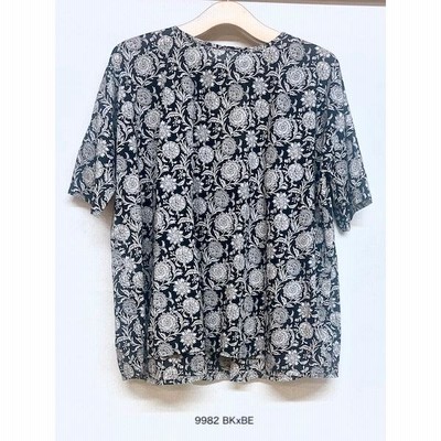 再入荷 SOIL/ソイル 80s VOILE TWO TONE FLOWER PRINT GATHERED