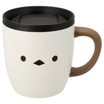 【DECO HOME商品】附蓋不鏽鋼馬克杯 長尾山雀 SHIMAENAGA 260mL ID15 NITORI宜得利家居