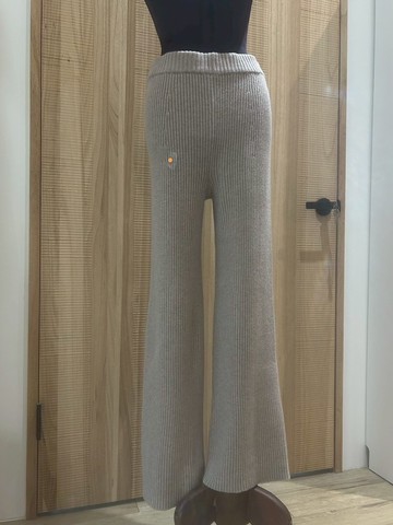 厚磅修身槓條褲