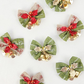 聖誕節 迷你鈴鐺蝴蝶結 禮物盒 禮品裝飾 聖誕樹 佈置 派對活動 小道具 手作材料 聖誕 耶誕【BlueCat】【XM0734】