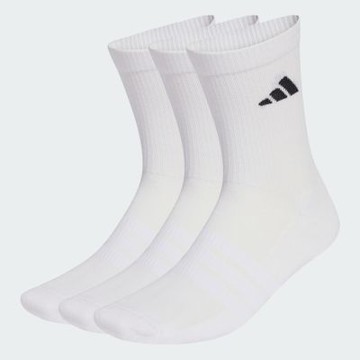 【adidas 愛迪達】 CUSHIONED SPORTSWEAR 中筒襪 3 雙入 男/女 JZ0530