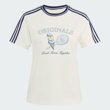 Adidas 愛迪達 Sports Tee Ss W KX6887 女 T恤 運動上衣 休閒短袖 純棉 舒適 米